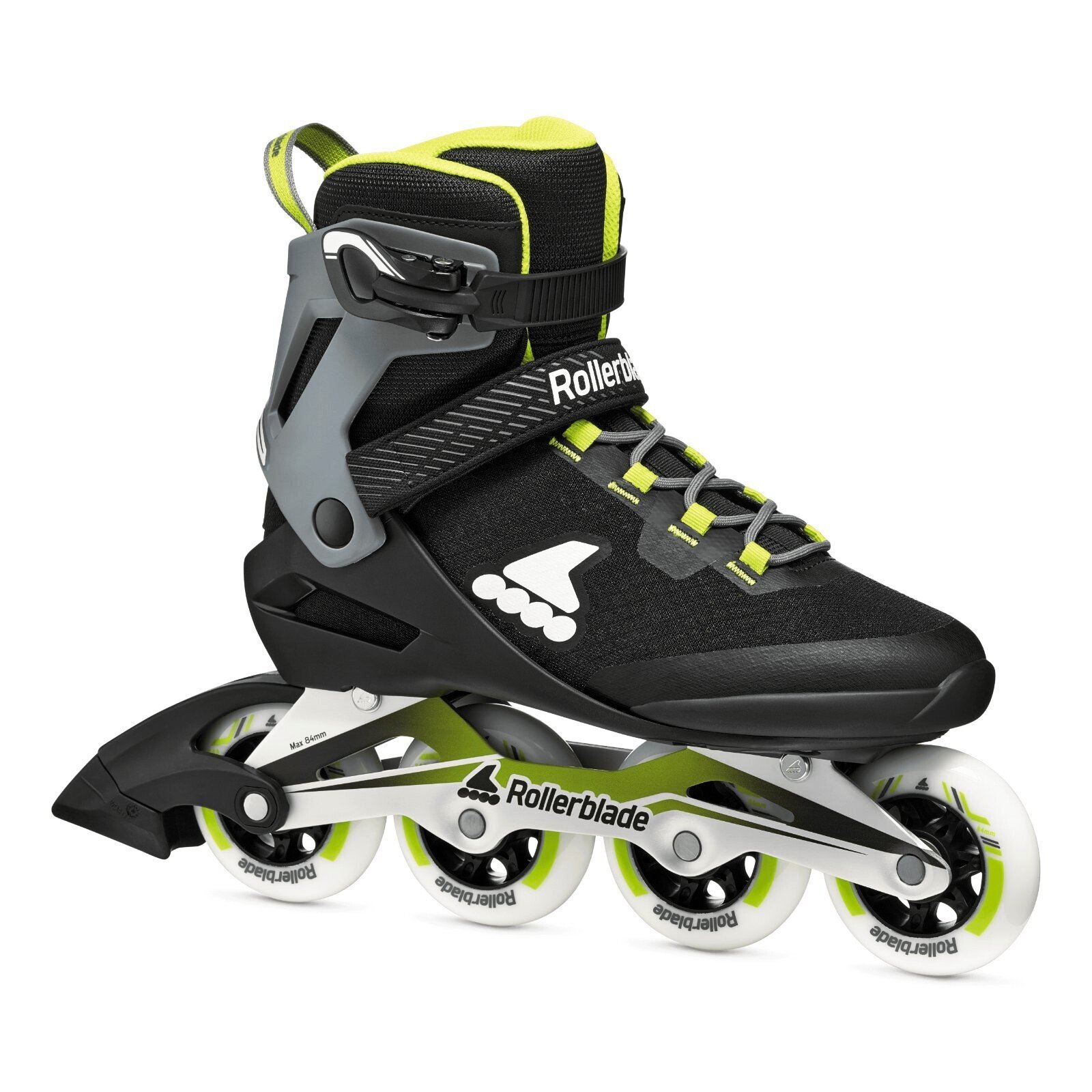 Rolki męskie Rollerblade Macroblade 84 Black/Neon Green EUR 40,5