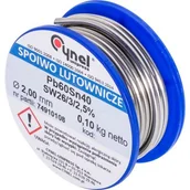 Akcesoria do lutowania - Spoiwo lutownicze 0,10 kg na szpulce 2 mm 40% Cynel - miniaturka - grafika 1