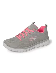 Skechers Graceful Get Connected, Sneakersy Damskie, Szary/Różowy, 40 EU - Sneakersy damskie - miniaturka - grafika 1