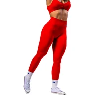 Spodnie sportowe damskie - Legginsy damskie Nebbia TOTALLY SEAMLESS High-Waist Leggings MAXIMUM PUSH-UP 302 red XS - miniaturka - grafika 1