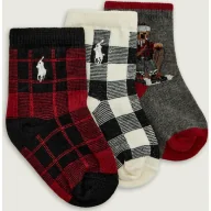 Skarpetki dla dzieci - POLO RALPH LAUREN Skarpety 3-pack HOLIDAY SLED BEAR - miniaturka - grafika 1