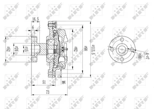 NRF SPRZĘGŁO WISKOTYCZNE  49578 SUZUKI SAMURAI 88-04 - Sprzęgła - miniaturka - grafika 1