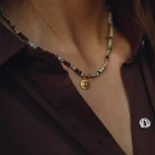 Naszyjniki - Choker z jadeitu - miniaturka - grafika 1