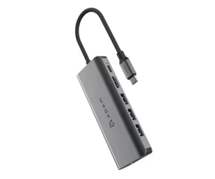 Adam Elements CASA HUB A01s USB-C 4K 6 + kabel MFi-Certified USB-A/USB-C - Stacje dokujące i replikatory portów - miniaturka - grafika 1
