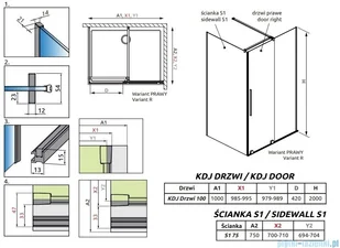 Radaway Furo Kdj Brushed Copper kabina 100x70cm prawa szczotkowana miedź 10104522-93-01R/10110480-01-01/10113070-01-01 - Kabiny prysznicowe Radaway Furo Kdj Brushed Copper kabina 100x70cm prawa szczotkowana miedź 10104522-93-01R/10110480-01-01/10113070-01-01 - Kabiny prysznicowe - miniaturka - grafika 12
