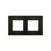 Klawisze i ramki - Polmark Ramka podwójna ROSA grafit metalik - miniaturka - grafika 1