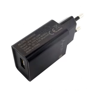 Techly Ładowarka Sieciowa Ładowarka USB-A 5V 2.4A 12W max czarna IPW-USB-24BK - Ładowarki do telefonów - miniaturka - grafika 1