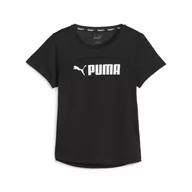 Koszulki sportowe damskie - T-shirt treningowy damski PUMA Fit Logo Ultrabreathe - miniaturka - grafika 1