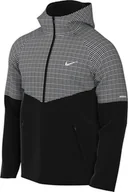 Kurtki damskie - Nike Damska kurtka Therma-Fit Repel Sphere Miler Water-Repellent, Black/Reflective Silver, M - miniaturka - grafika 1