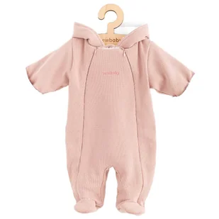 Niemowlęcy Kombinezon Z Kapturem New Baby Frosty Pink 62 (3-6M) - Kombinezony dla dzieci - miniaturka - grafika 1
