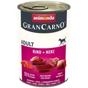 Mokra karma dla psów - Animonda Grancarno Adult Rind Herz Wołowina + Serca 400G - miniaturka - grafika 1