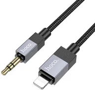 Kable komputerowe i do monitorów - Kabel AUX Jack 3,5 mm męski do Lightning męski Hoco 1 m UPA32A czarny - miniaturka - grafika 1