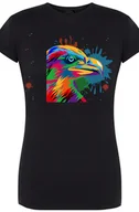 Koszulki i topy damskie - Orzeł Damski Nadruk Kolorowy Modny Rozm.XL - miniaturka - grafika 1