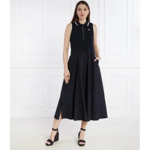 Tommy Hilfiger Sukienka SMD TIP LYCLL MIDI POLO DRS NS - Sukienki - miniaturka - grafika 1