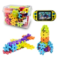Klocki - Klocki Meli Maxi Travel Box 110 Wafle Konstrukcyjne + Prezent Gra - miniaturka - grafika 1