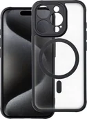 Etui i futerały do telefonów - OEM Futerał FULL MATTE MAG COVER kompatybilny z MagSafe do IPHONE 15 Pro czarny - miniaturka - grafika 1