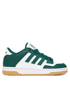 Buty dla chłopców - adidas Sneakersy Rapid Court Low JR1019 Zielony - miniaturka - grafika 1