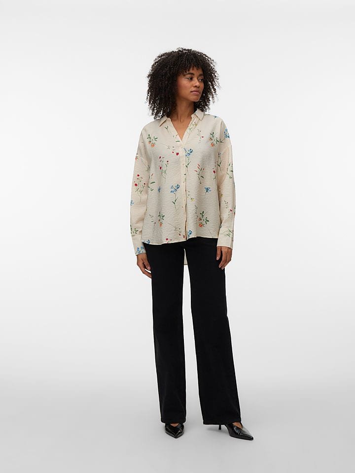 Vero Moda Bluzka w kolorze beżowym