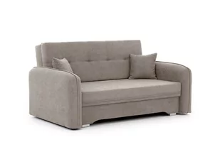 Sofa rozkładana z funkcją spania LAINE beżowa - Sofy i kanapy - miniaturka - grafika 1