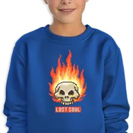 Bluzy dla dziewczynek - Bluza Dziecięca Granatowa Lost Soul Wysoka Jakość Mix Wzorów -104 Cm (3-4) - miniaturka - grafika 1