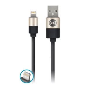 FOREVER FOREVER USB-Lightning 1M modern czarny - Kable USB - miniaturka - grafika 3