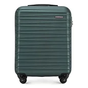 Walizki - WITTCHEN Solidna walizka na bagaż podręczny firmy Zielona blokada kombinacji kół wózka z twardą skorupą ABS - miniaturka - grafika 1