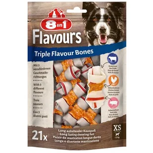 8in1 Przysmak 8in1 Triple Flavour XS 21 szt. Dostawa GRATIS od 99 zł + super okazje - Przysmaki dla psów - miniaturka - grafika 1