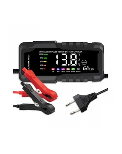 qoltec Mikroprocesorowa ładowarka 12V 6A 52494 - Prostowniki samochodowe - miniaturka - grafika 1