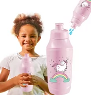 Bidony dla dzieci - Bidon Na Wodę Butelka Do Szkoły Dla Dzieci Rowerowy Jednorożec 350Ml Bpa 0% - miniaturka - grafika 1