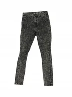 Spodnie damskie - Czarne spodnie Jeansy damskie HIGH RISE JEGGING 38 - miniaturka - grafika 1