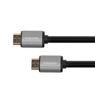 Kable - Kruger&Matz Kabel Kruger&amp;Matz HDMI HDMI 5m czarny 5075 5075 - miniaturka - grafika 1