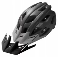 Kaski rowerowe - Kask rowerowy MERIDA PSYCHO BLACK 54-58 M 2daszki - miniaturka - grafika 1