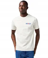 Koszulki męskie - T-shirt Wrangler SMALL GRAPHIC TEE 112362686 Vintage White S - miniaturka - grafika 1