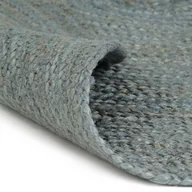 Dywany - vidaXL Ręcznie robiony dywan z juty, okrągły, 210 cm, oliwkowozielony - miniaturka - grafika 1