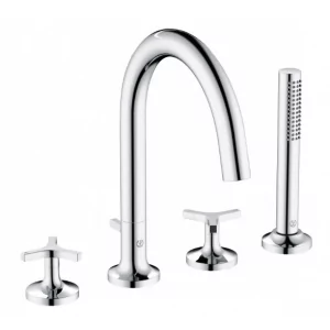 KLUDI 204250539 NOVA FONTE Deco bateria wannowo-natryskowa, 4-otw. - Baterie wannowe i prysznicowe - miniaturka - grafika 1