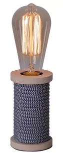 Näve Lampa stołowa Max, drewniana stopa, antracyt - Lampy stojące - miniaturka - grafika 1