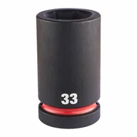 Klucze i nasadki - MILWAUKEE NASADKA UDAROWA  1" 33mm DŁUGA - miniaturka - grafika 1