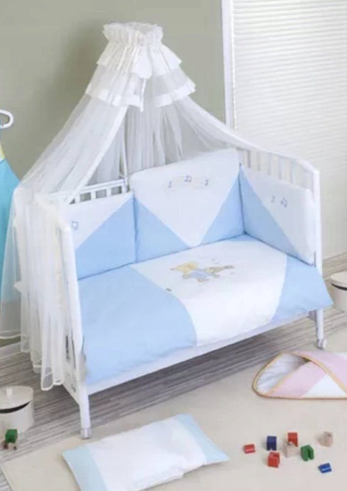 Komplet pościeli Nino Baile blue, 4el. 100x135