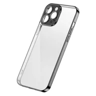 Etui i futerały do telefonów - Joyroom Chery Mirror Case etui pokrowiec do iPhone 13 Pro obudowa z metaliczną ramką czarny (JR-BP908 black) - miniaturka - grafika 1
