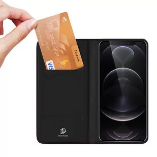 Dux Ducis Skin Pro kabura etui pokrowiec z klapką iPhone 13 Pro czarny - Etui i futerały do telefonów - miniaturka - grafika 2