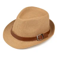 Czapki męskie - KAPELUSZ Alessio MĘSKI damski PLECIONY lato HAWANA letni PANAMA - miniaturka - grafika 1