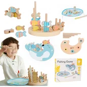 Zestawy kosmetyków damskich - Classic World Drewniana Gra Łowienie Rybek Zestaw 2 Wędki 24 el. - miniaturka - grafika 1