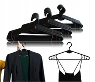 Wieszaki do szafy - Wieszak Na Ubrania Wieszaki Ubraniowe Na Odzież Uniwersalne Czarne 100szt - miniaturka - grafika 1