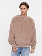 Kurtki męskie - Guess Kurtka bomber Logo M4RL39 WFWS2 Beżowy Regular Fit - miniaturka - grafika 1