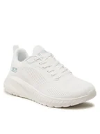Buty sportowe damskie - Skechers Buty BOBS SPORT Face Off 117209/OFWT Biały - miniaturka - grafika 1