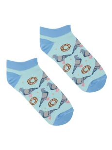 Gołębie i obwarzanki skarpetki stopki Kabak - Skarpetki męskie - miniaturka - grafika 1