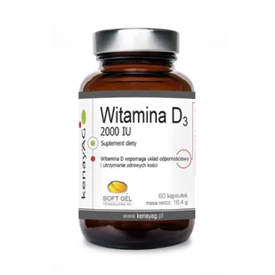 KENAY Witamina D3 2000 IU x 60 kaps Kenay - Witaminy i minerały - miniaturka - grafika 1