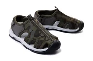 Buty dla dziewczynek - WOJTYŁKO 5S22311 khaki, sandały dziecięce, rozmiary 31-37 - Wojtyłko - miniaturka - grafika 1