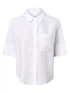 Koszule damskie - Opus - Lniana bluzka damska  Fitalia, biały - grafika 1