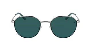 Okulary przeciwsłoneczne - Calvin Klein Okulary przeciwsłoneczne, Srebrny, rozmiar uniwersalny - grafika 1